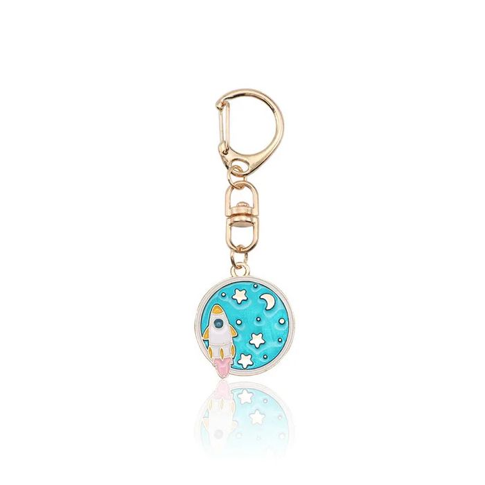 Enamel Keychain - Rocket stars