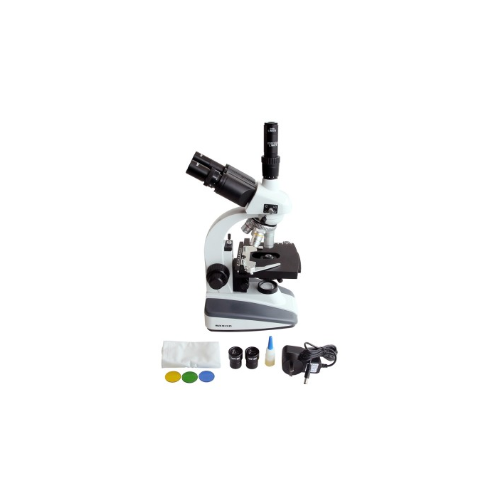 saxon Researcher Compact Biological Microscope 40x-1600x
