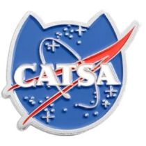CATSA Cat Astronaut Enamel Pin